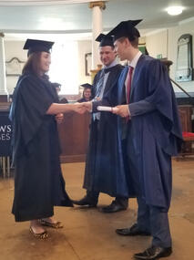 Delivering awards at Staffordshire Uni Graduation