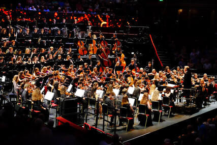 Performing in the BBC Proms with the National Youth Orchestra of Great Britain